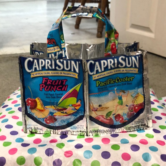 Handmade Capri Sun/Juice Pouch Lunch Bag/Purse - Picture 1 of 9